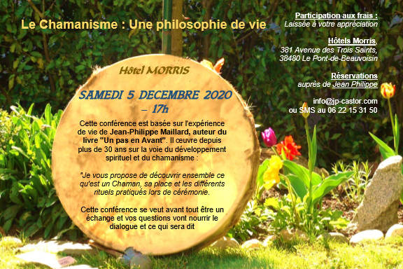 Conférence à Pont de Beauvoisin – Décembre 2020